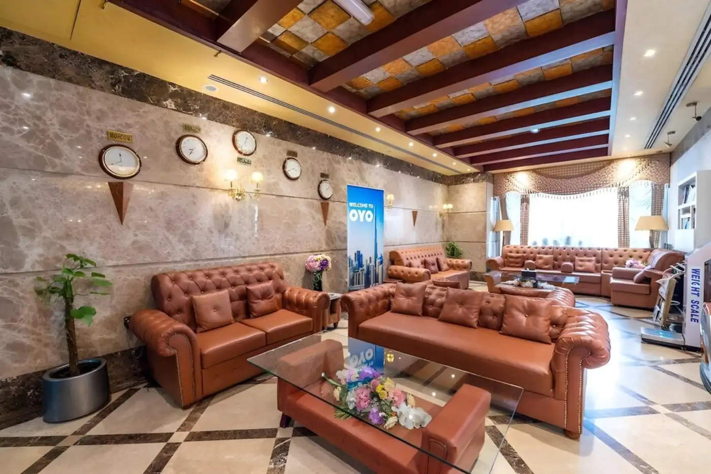 Hotel lobby lounge